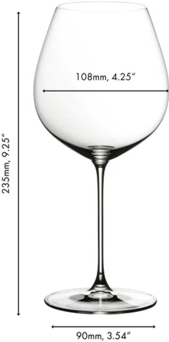 Riedel Veritas Pinot Noir Wijnglazen - 710ml - 4 Stuks