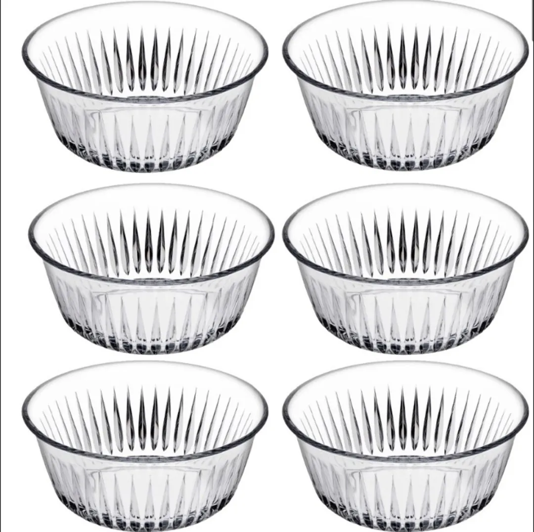 Pasabahçe Freyza Ø9.5cm Schaaltjes - 6 Stuks - Transparant