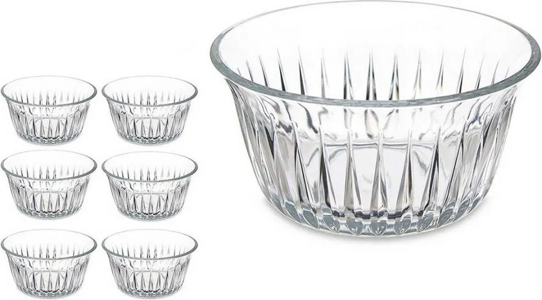 Pasabahçe Freyza Ø9.5cm Schaaltjes - 6 Stuks - Transparant
