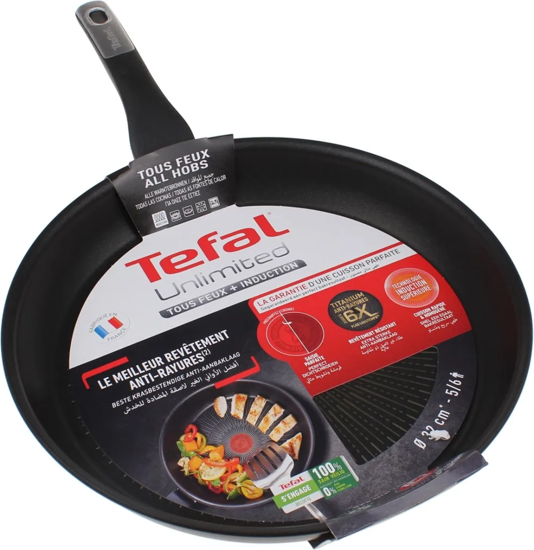 Tefal Unlimited Braadpan 32cm - Zwart