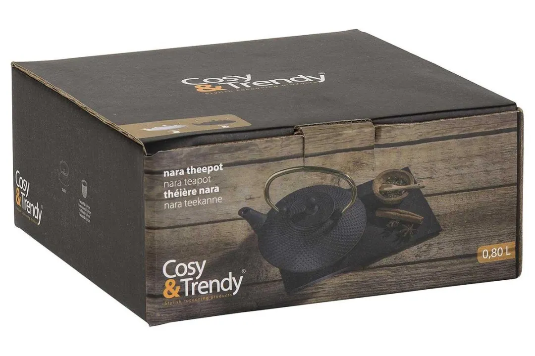 Cosy&Trendy Nara Theepot 0L8 - Zwart