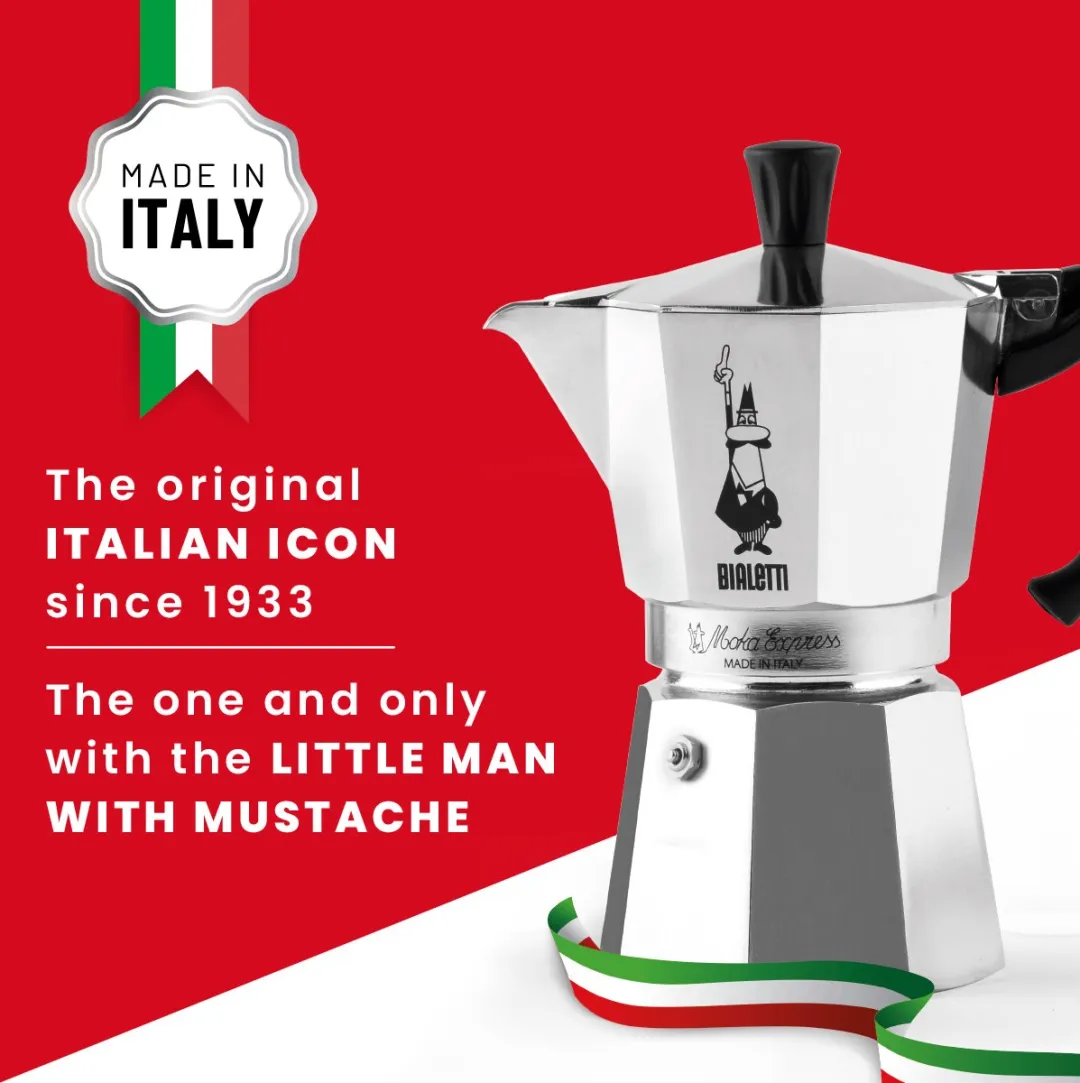 Bialetti Moka Express 18 Kops - Aluminium 810ml