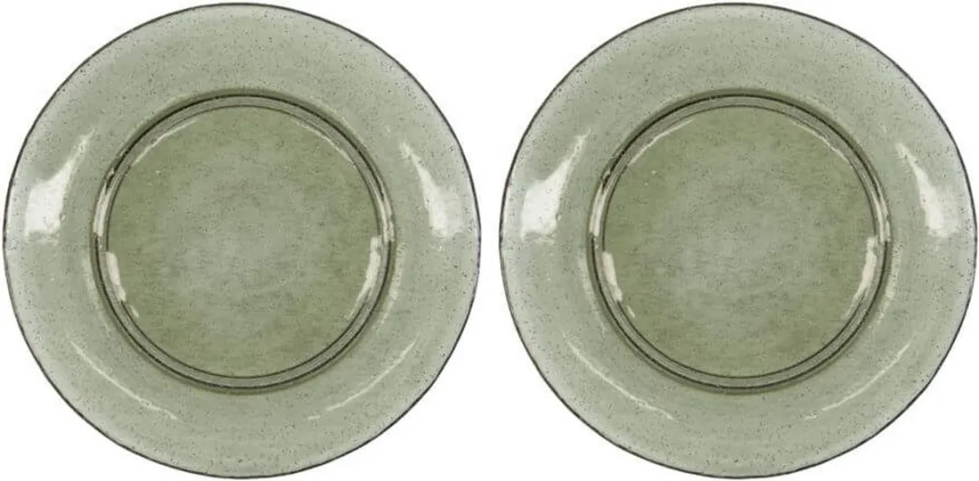 House Doctor Bord Rain Groen Glas 27cm