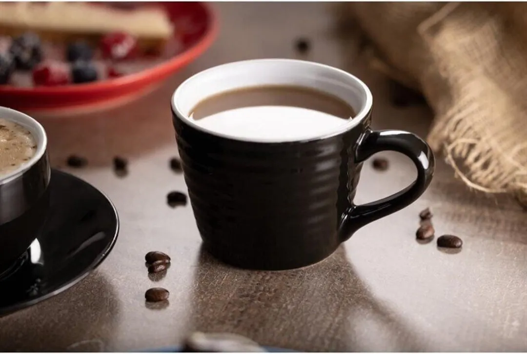 Olympia CU960 Cafe Aroma Mok - 230ml - 6 Stuks - Zwart