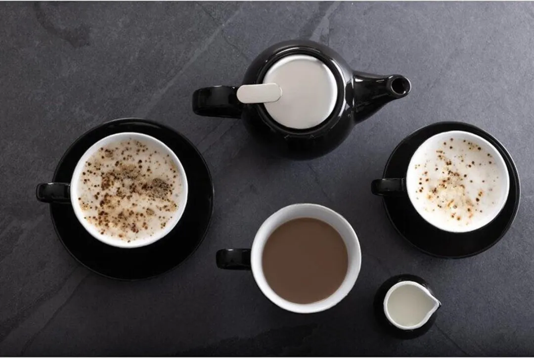 Olympia CU960 Cafe Aroma Mok - 230ml - 6 Stuks - Zwart