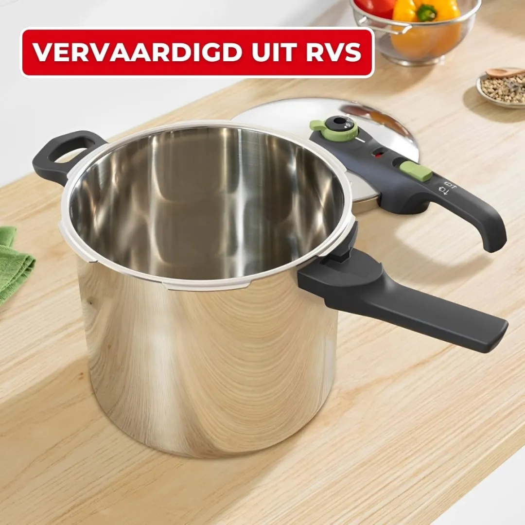Tefal Snelkookpan 8L - RVS - 26cm