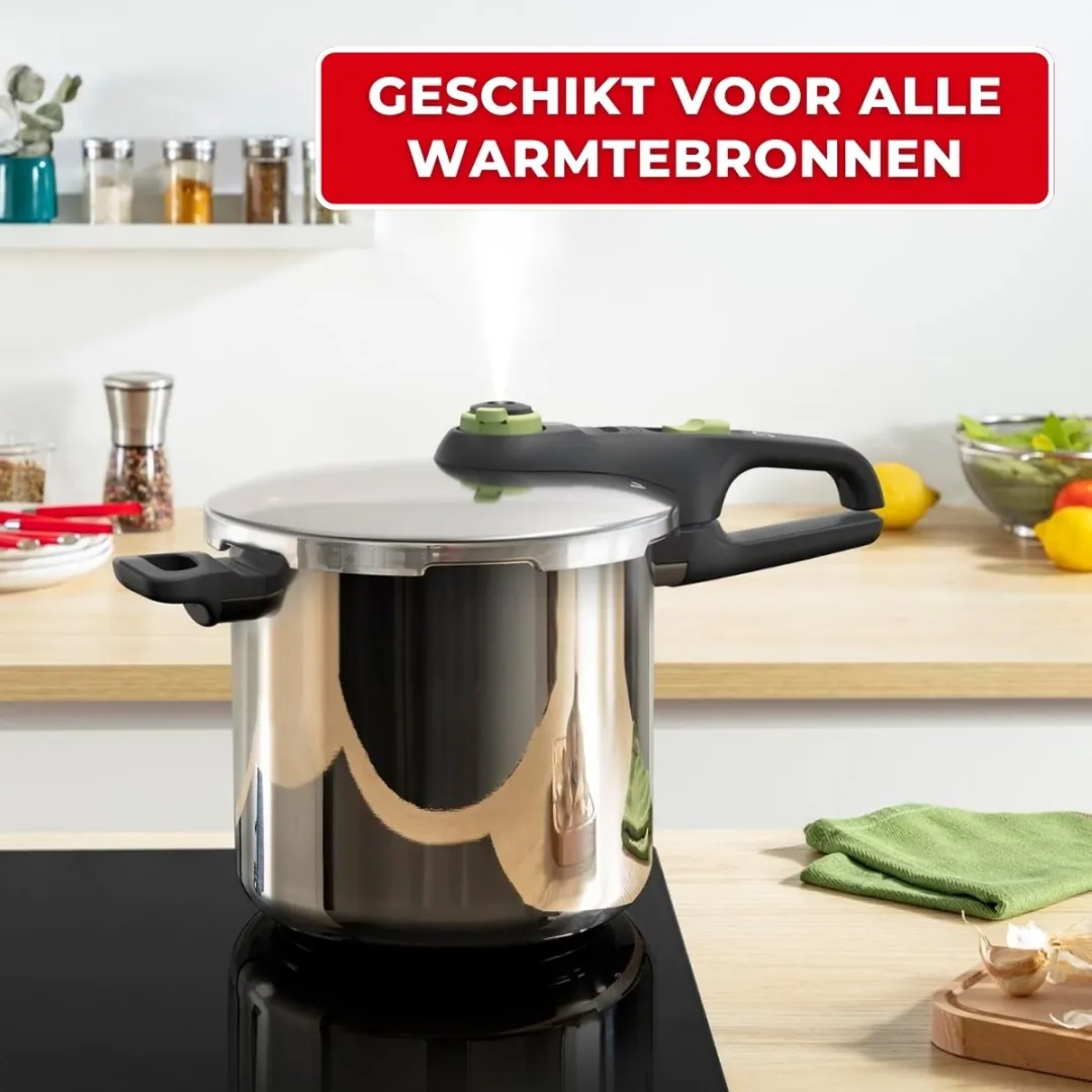 Tefal Snelkookpan 8L - RVS - 26cm