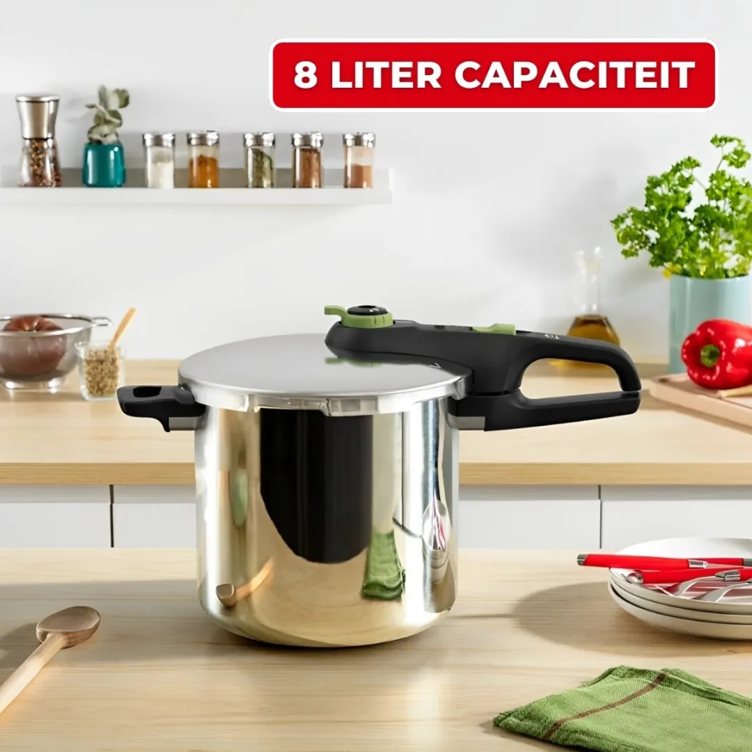 Tefal Snelkookpan 8L - RVS - 26cm