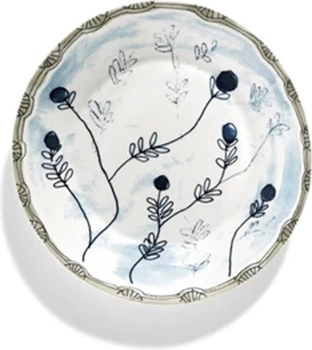 Serax Marni Midnight Flowers Diep Bord 22cm