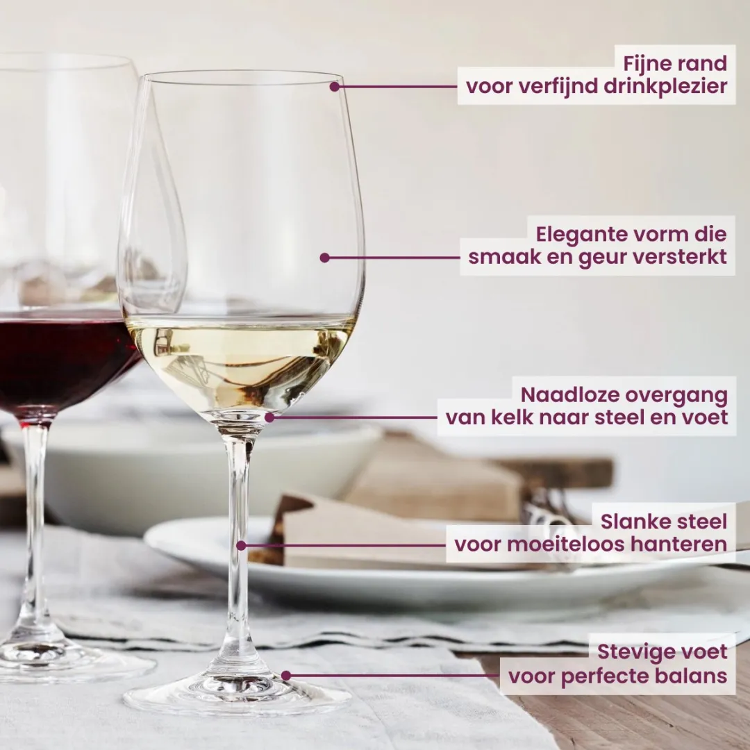 Riedel Vinum Chablis Wijnglazen - 8 Stuks