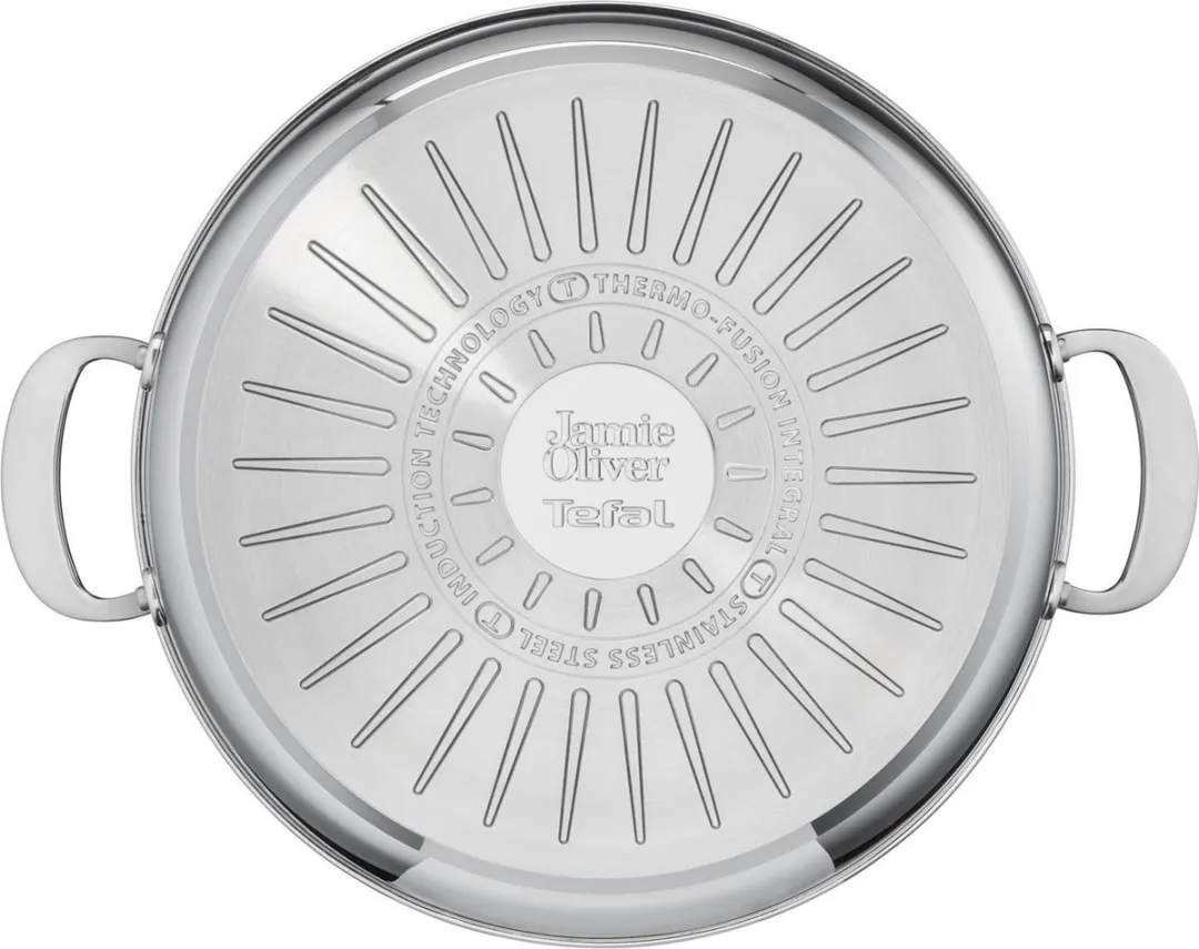 Jamie Oliver by Tefal Cook's Classic E307S7 Pannenset 4-delig - Inductie - RVS - Zilver - afbeelding 6 van 6