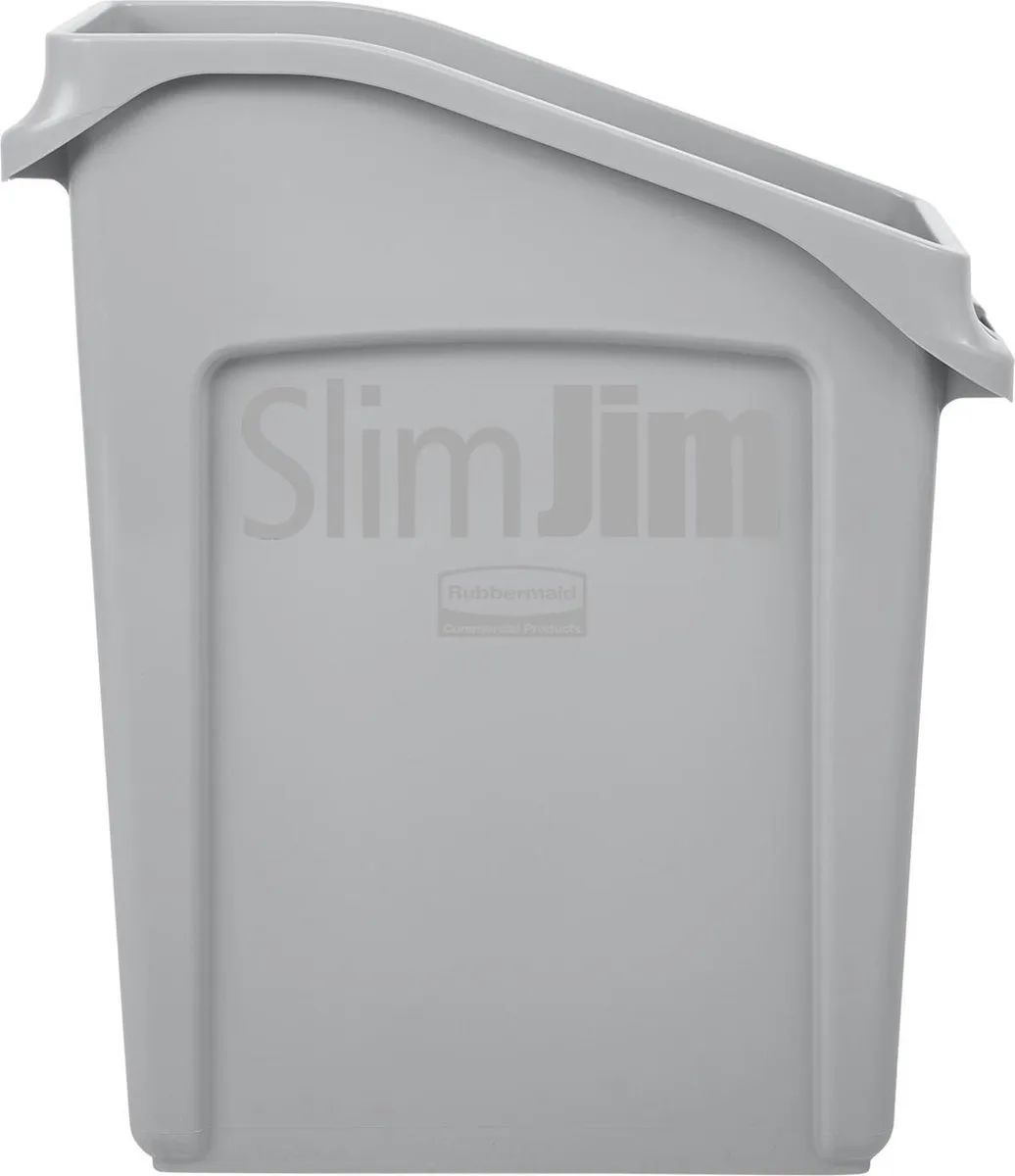 Rubbermaid Slim Jim FC924 Afvalbak - 49L Grijs