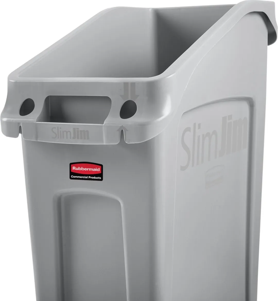 Rubbermaid Slim Jim FC924 Afvalbak - 49L Grijs - afbeelding 6 van 6