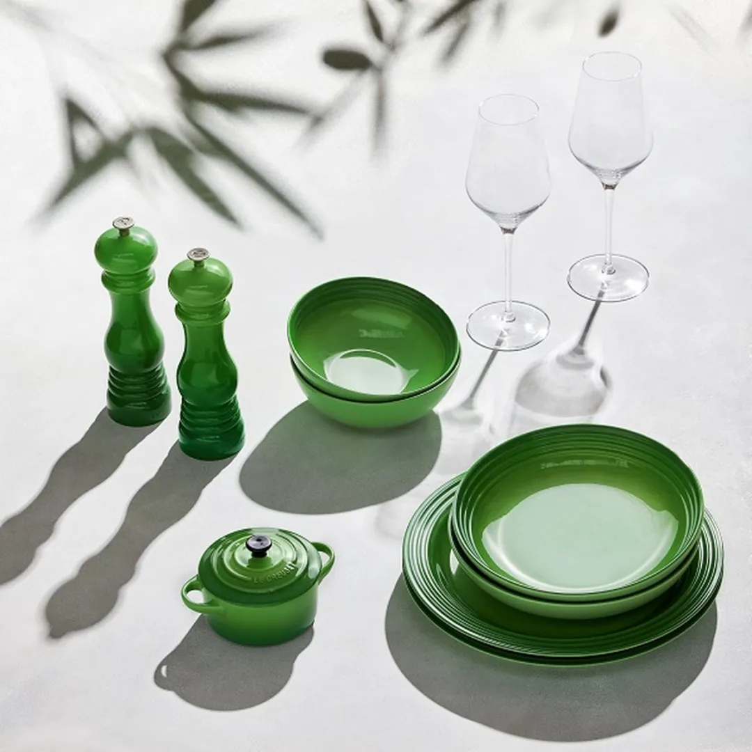 Le Creuset Diep Bord Bamboo - ø 22 cm - Groen