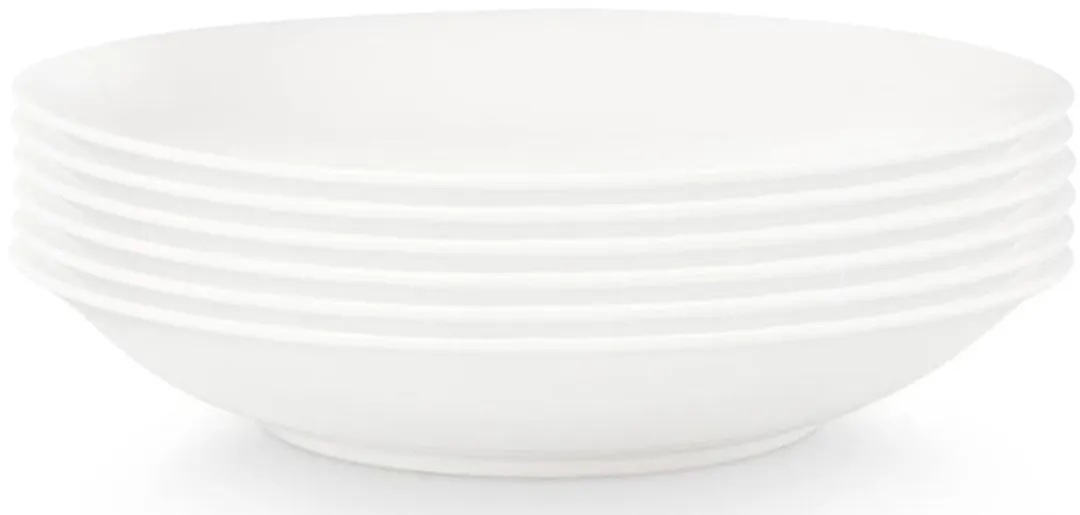 vtwonen Pastaborden Serviesset 6 Stuks - Diep 25.5cm Wit