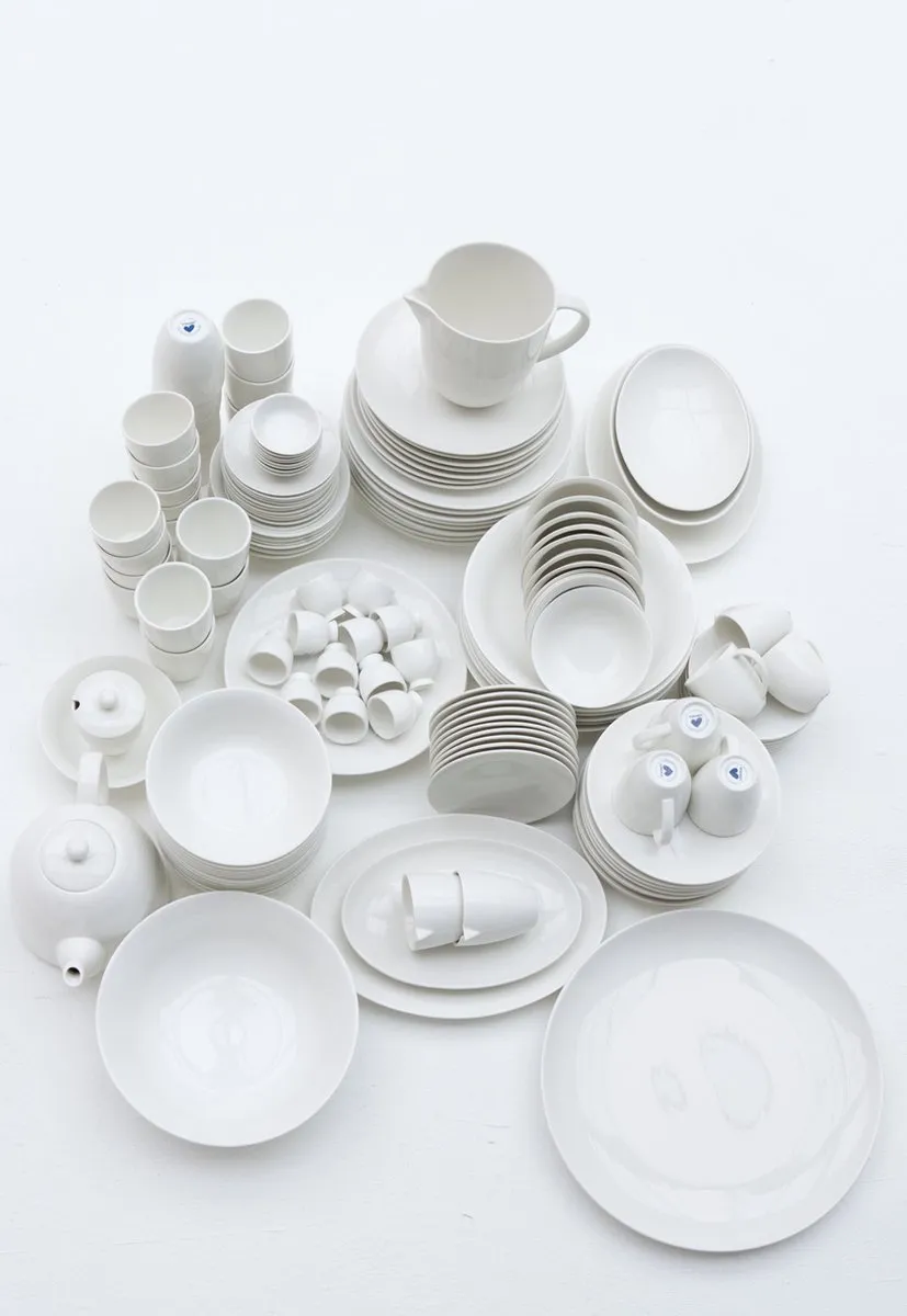 vtwonen Pastaborden Serviesset 6 Stuks - Diep 25.5cm Wit