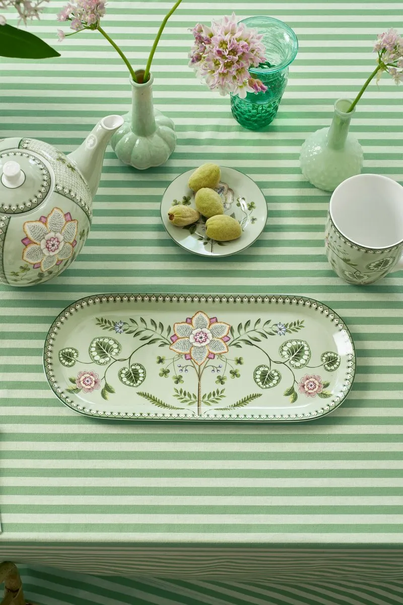 Pip Studio Lily & Lotus Serveerschaal 33.3x15.5cm - Licht Groen