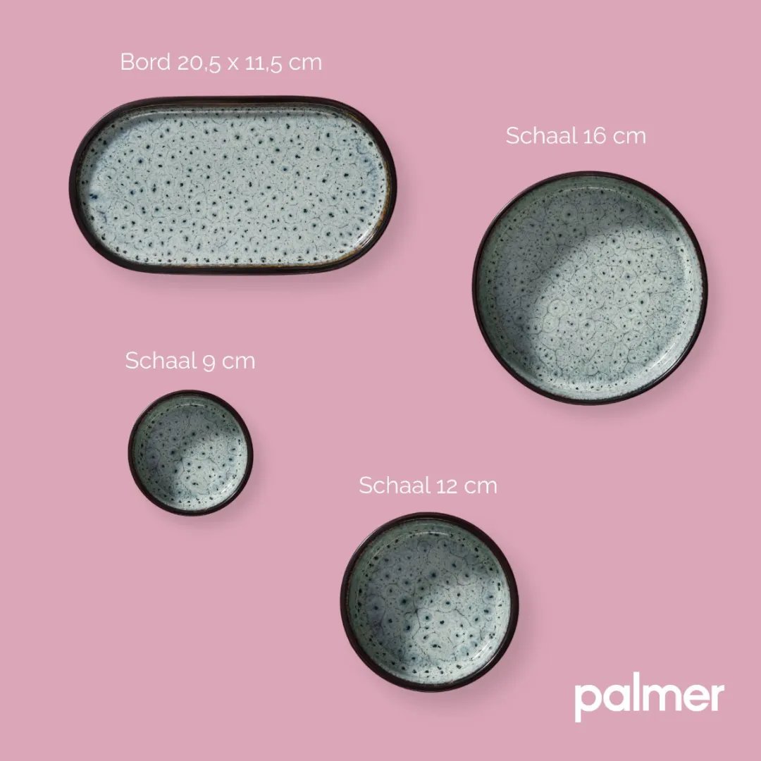 Palmer Coco Snackschaalset 5-delig - Blauw