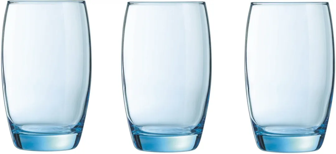Arcoroc Waterglazen Transparant Blauw 350ml