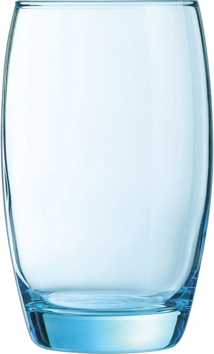 Arcoroc Waterglazen Transparant Blauw 350ml - 18 Stuks