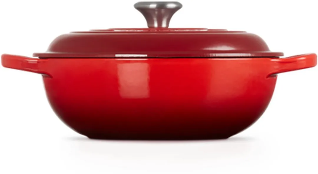Le Creuset Koreaanse Marmite Braadpan 22cm - Kersenrood