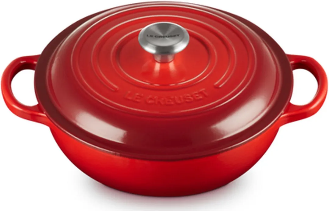 Le Creuset Koreaanse Marmite Braadpan 22cm - Kersenrood