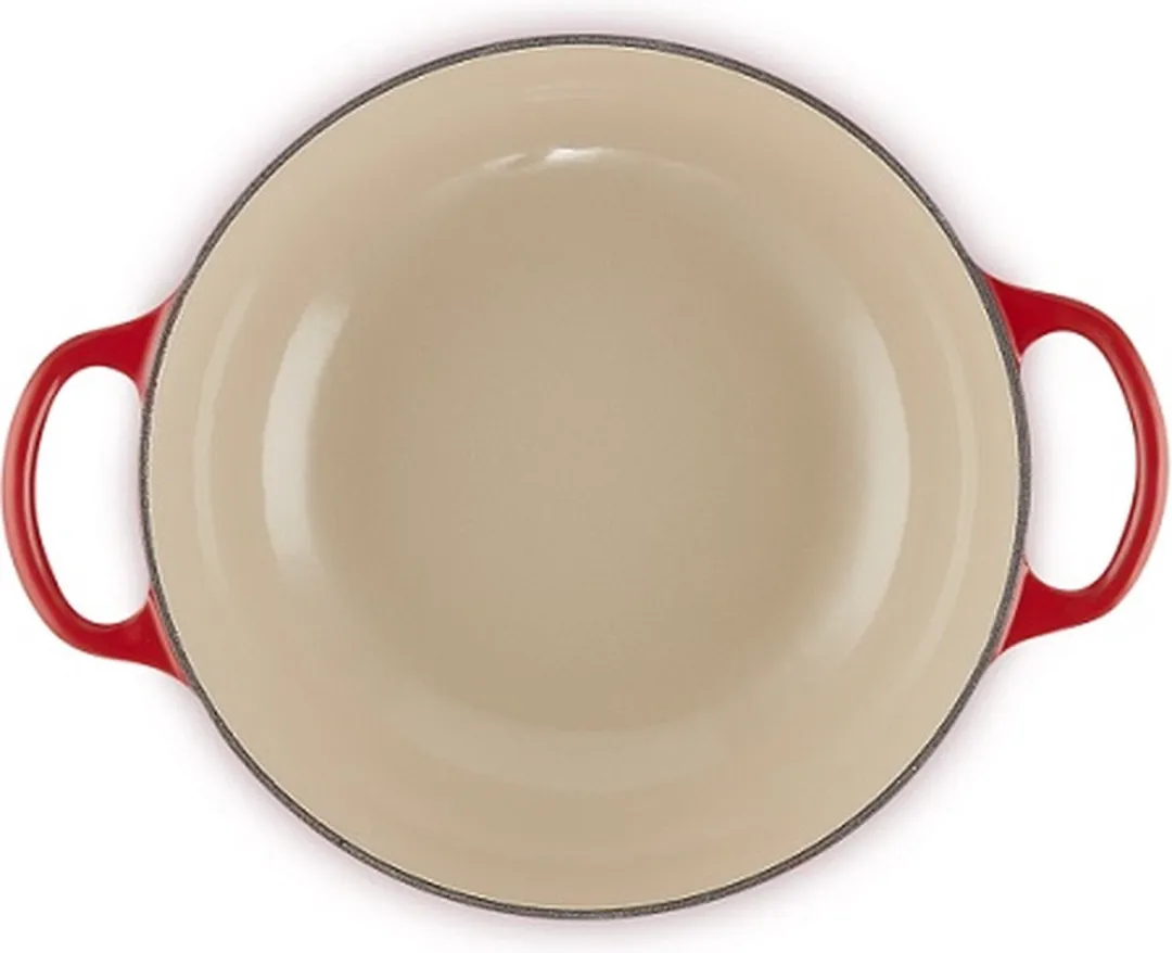 Le Creuset Koreaanse Marmite Braadpan 22cm - Kersenrood - afbeelding 6 van 6