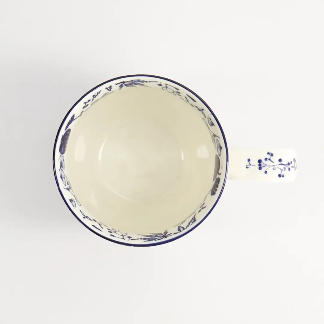 Tokyo Design Studio Flora Japonica Mok - 380ml - Ivy Blauw/Wit