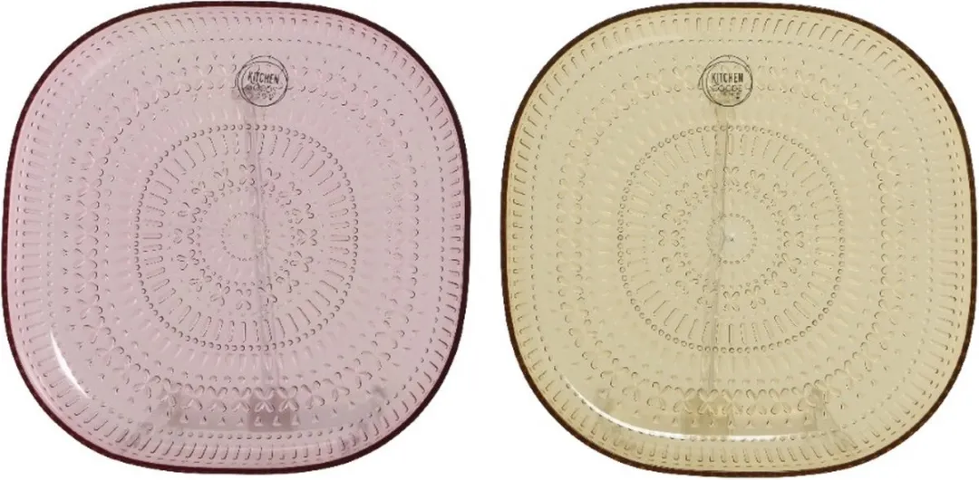 Decoris Kunststof Bord met Reliëf Ø20cm
