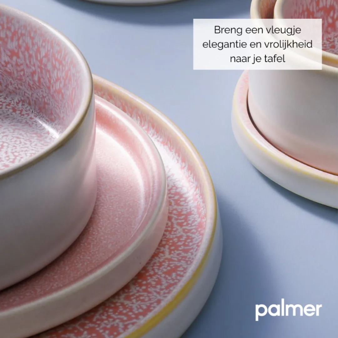 Palmer Coco Gebaksbord ø14,5cm - Roze