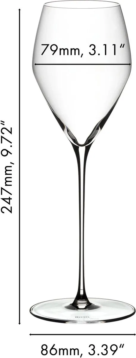 Riedel Veloce Champagneglazen 327ml - 2 Stuks