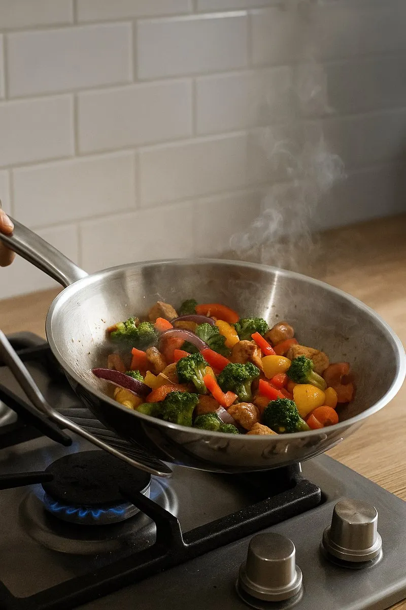 Cosy&Trendy Thymo Wokpan 30cm - Zilverkleurig