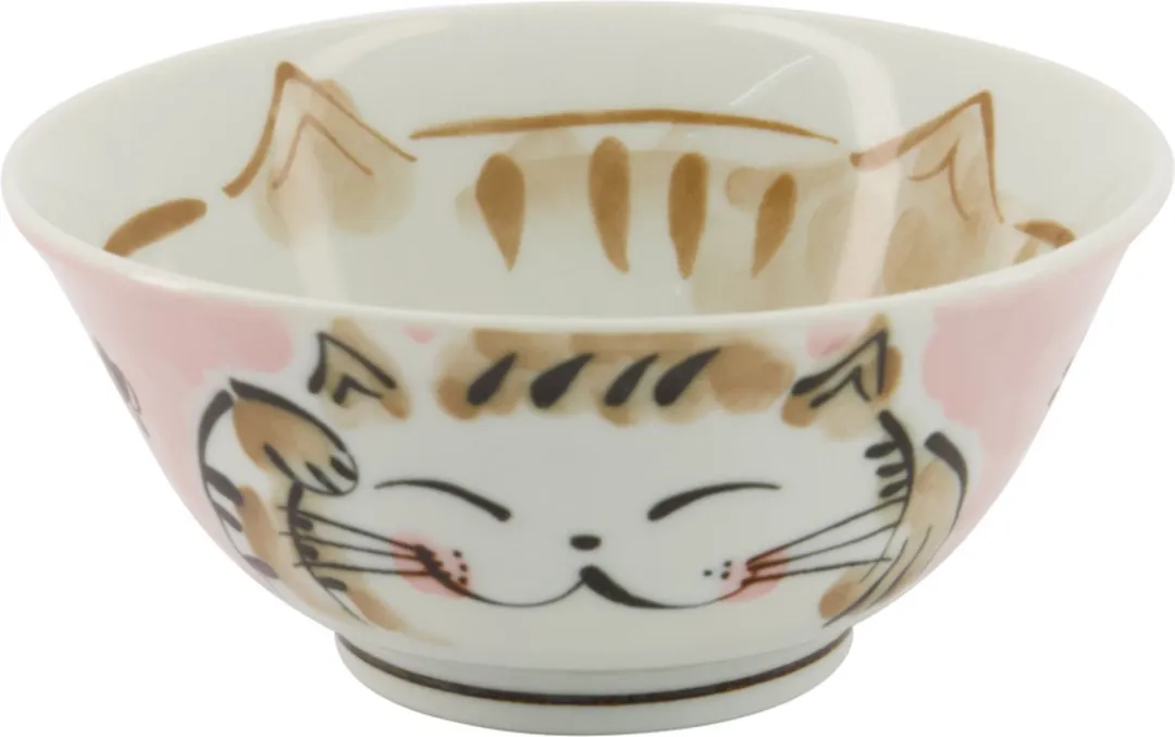 Tokyo Design Studio Kawaii Roze Kom Neko Kat - 500ml