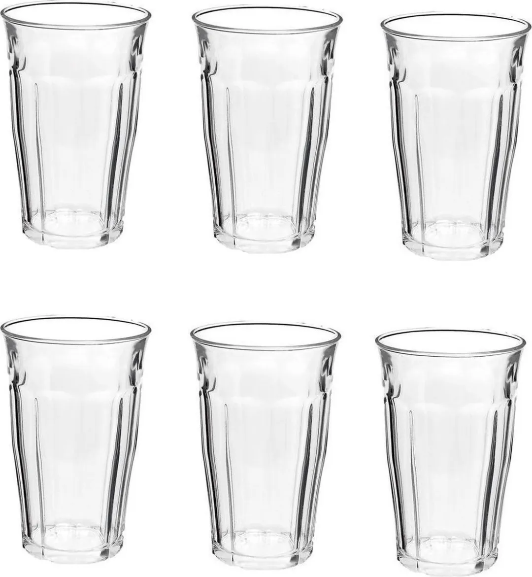 Duralex Picardie Longdrinkglazen 6 Stuks - 360ml - Transparant