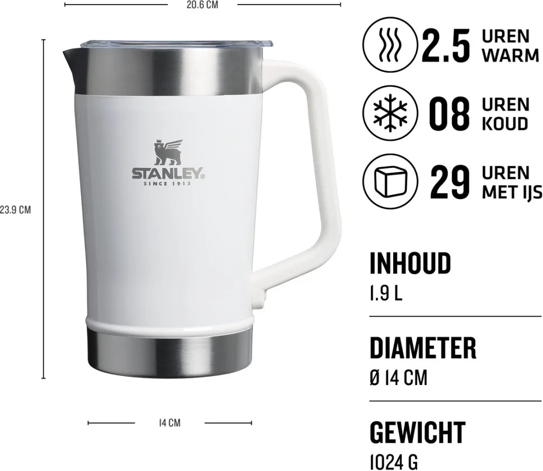 Stanley Stay-Chill Classic Pitcher 1.9L - 100000108052 - Frost Gloss