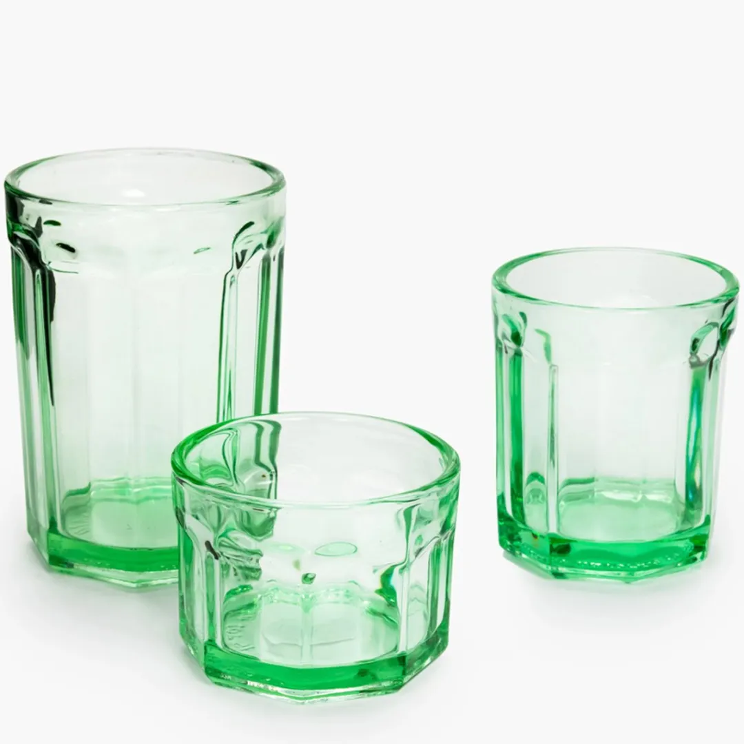 Serax Fish & Fish Glas 22cl - Groen - 4 Stuks