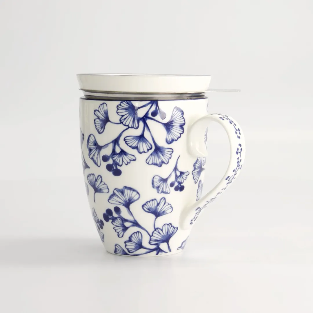 Tokyo Design Studio Flora Japonica Thee-Set - 380ml - Blauw/Wit