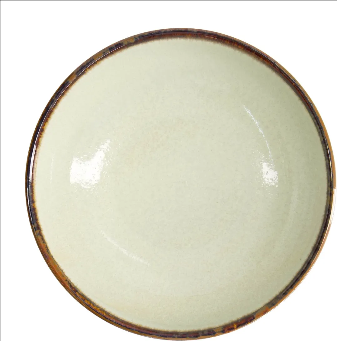 Tokyo Design Studio Wasabi Noodle Kom - 800ml - Beige/Groen