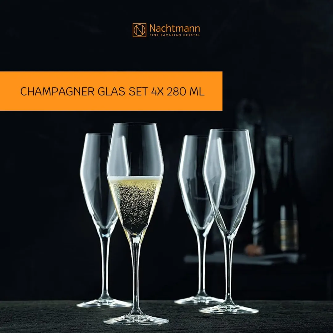 Nachtmann ViNova Champagnerglazen Set - 4 Stuks 280ml