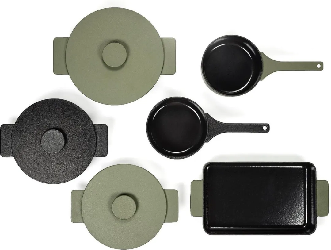 Serax Surface by Sergio Herman Grillpan Gietijzer Ø26cm - Zwart