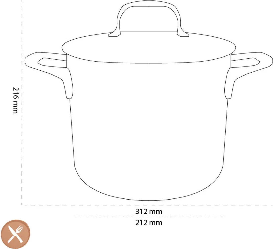 Demeyere Atlantis Kookpan Ø20cm 5L - RVS Zilver