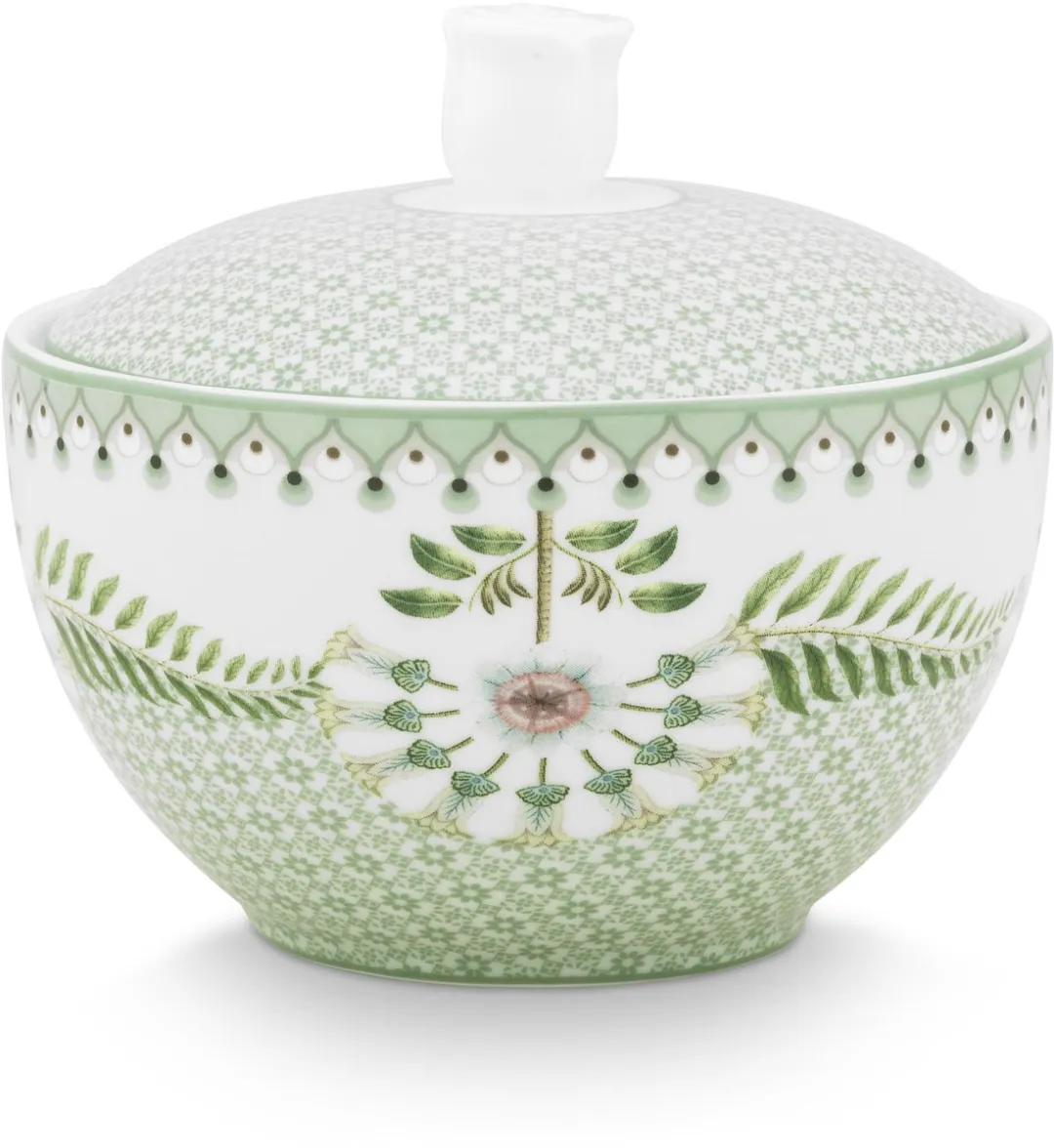 Pip Studio Lily & Lotus Suikerpot 300ml - Lichtgroen - Porselein