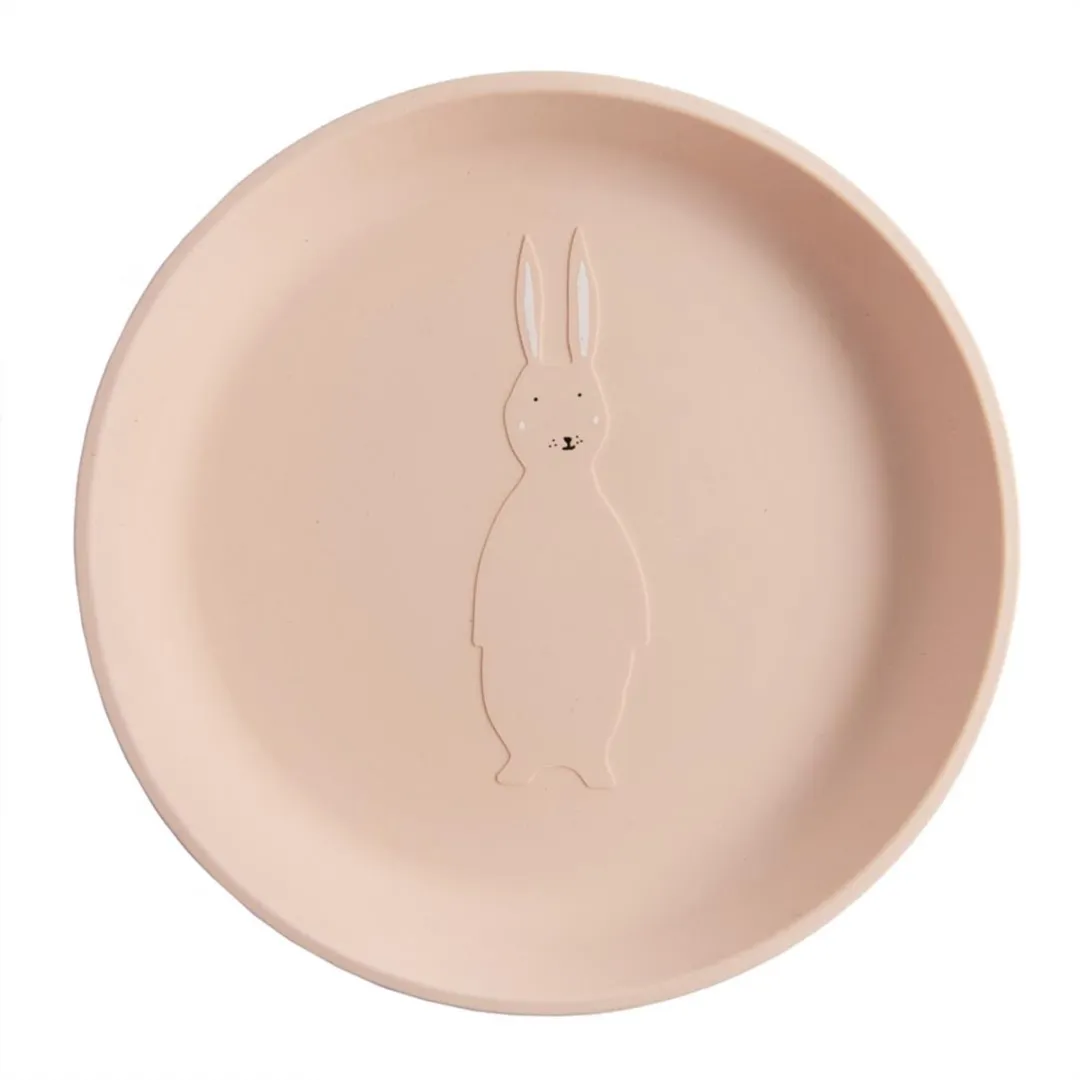Trixie Kinderbord Mrs. Rabbit Siliconen - 18cm - Roze