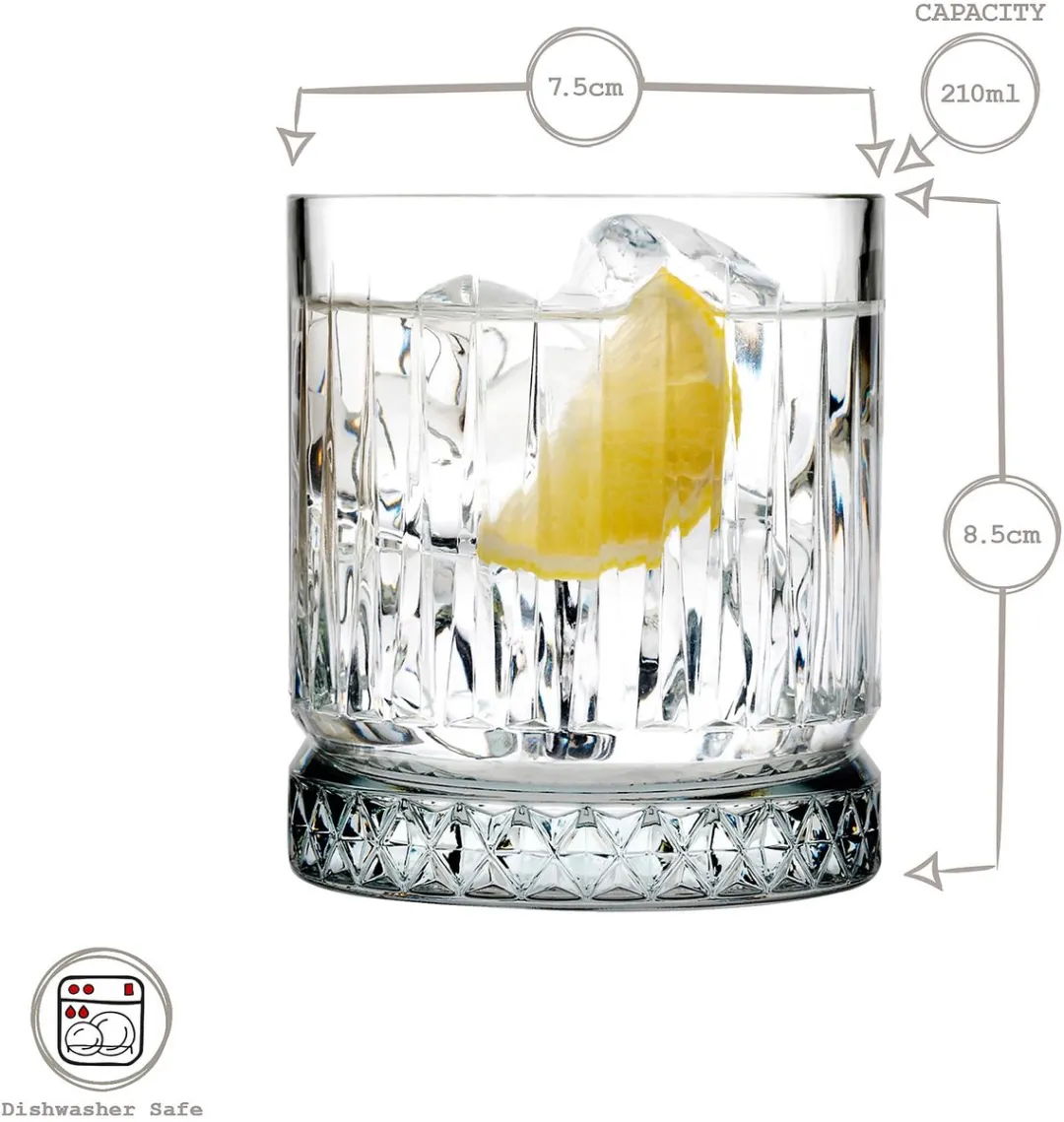 Pasabahce Timeless Whiskeyglas - 21cl - 4 Stuks