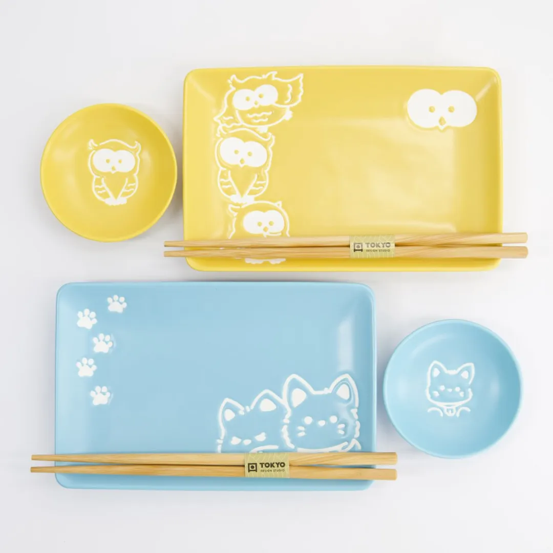 Tokyo Design Studio Sushiset Owl Shiba 33482