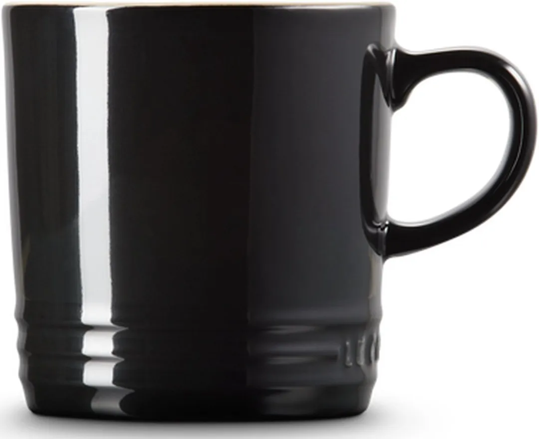 Le Creuset Aardewerken Mokken 0,35L - 4 Stuks - Ebbenzwart