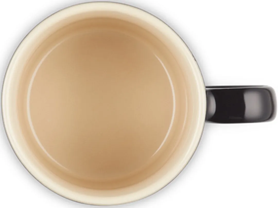 Le Creuset Aardewerken Mokken 0,35L - 4 Stuks - Ebbenzwart