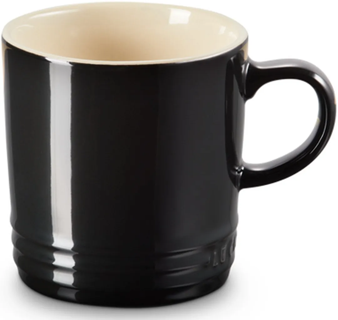 Le Creuset Aardewerken Mokken 0,35L - 4 Stuks - Ebbenzwart