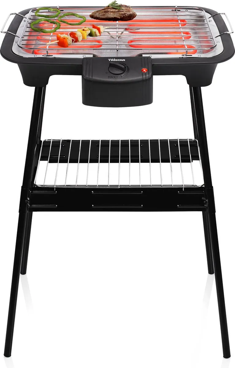 Tristar BQ-2883 Elektrische BBQ - 2000W - 6 Burgers - Zwart - afbeelding 6 van 6