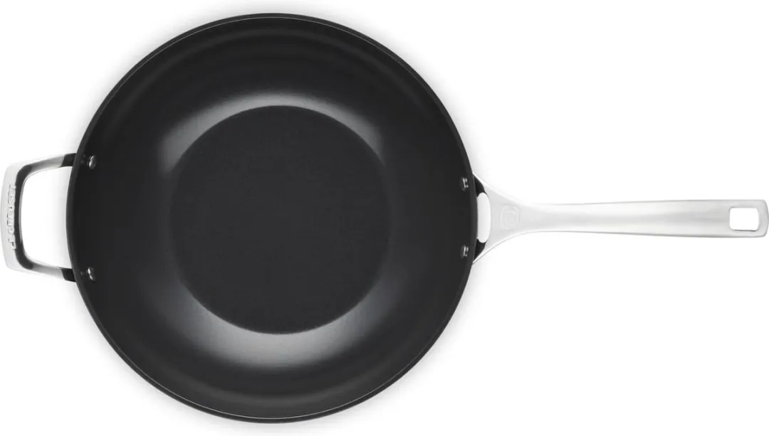 Le Creuset Essential Non-Stick Keramische Wokpan 30 cm - Zwart